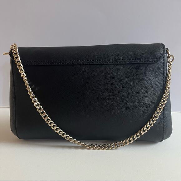 KATE SPADE Leather Black Crossbody Bag with Chain - Picture 3 of 6
